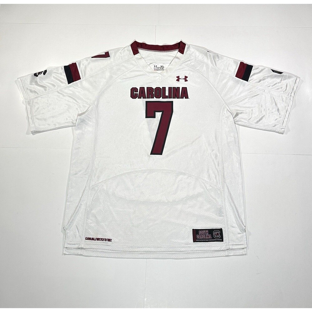Under Armour South Carolina Gamecocks #1 Football Jersey NCAA Men Size XL White